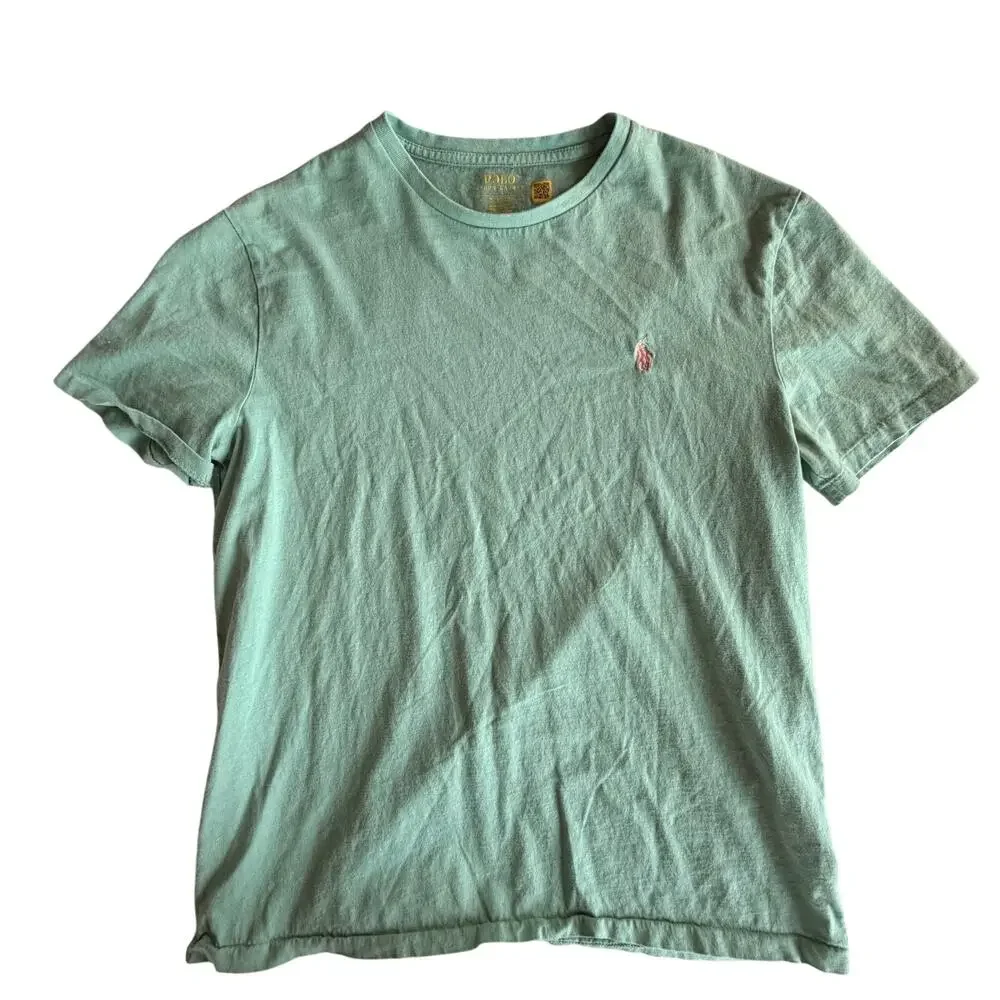 Set of Polo Ralph Lauren Classic fit Shorts khaki chino Medium & logo t-shirt - Picture 4 of 8